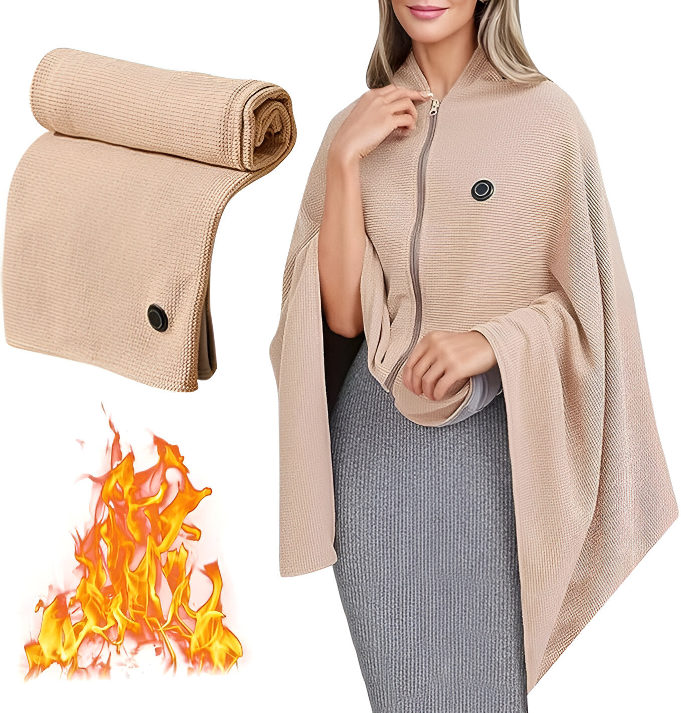 Cozy Wrap™ — USB Electric Blanket & Shawl