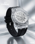 See Through Watch with Silicon Strap for Men