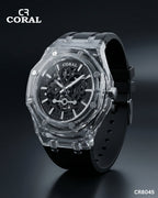 See Through Watch with Silicon Strap for Men