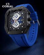 Stainless Steel Body with Silicon Strap Men's Watch