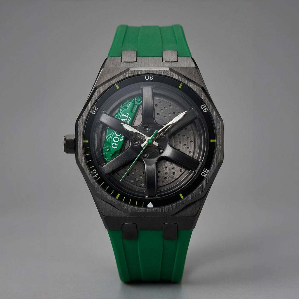 Rotating Wheel Dial with Silicon Strap Watch Collection For Men