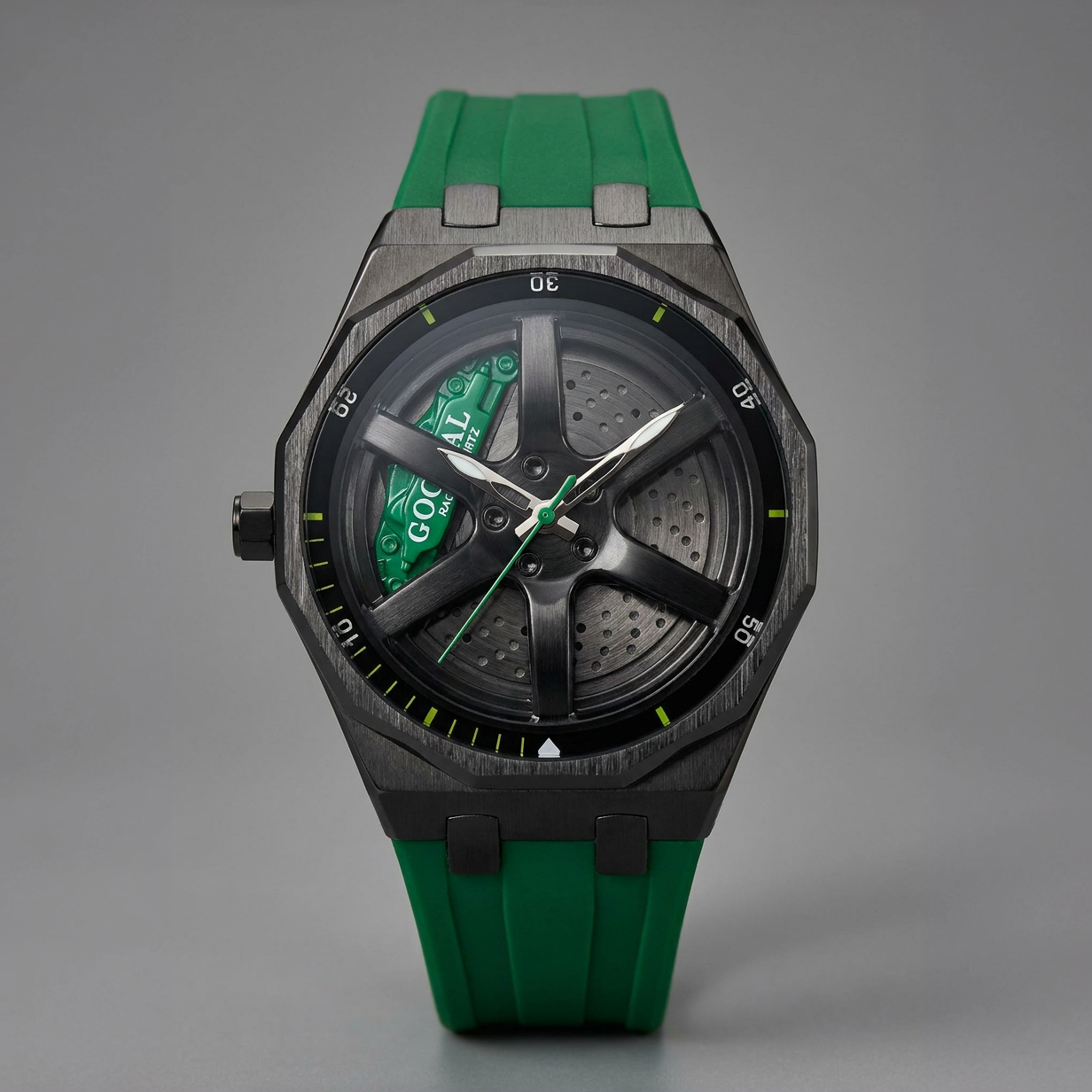 Rotating Wheel Dial with Silicon Strap Watch Collection For Men