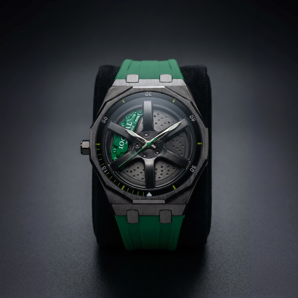 Rotating Wheel Dial with Silicon Strap Watch Collection For Men