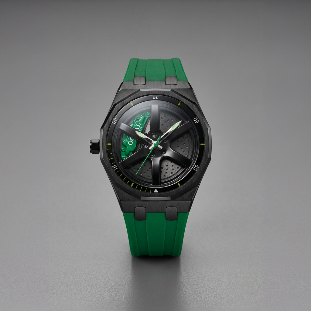 Rotating Wheel Dial with Silicon Strap Watch Collection For Men