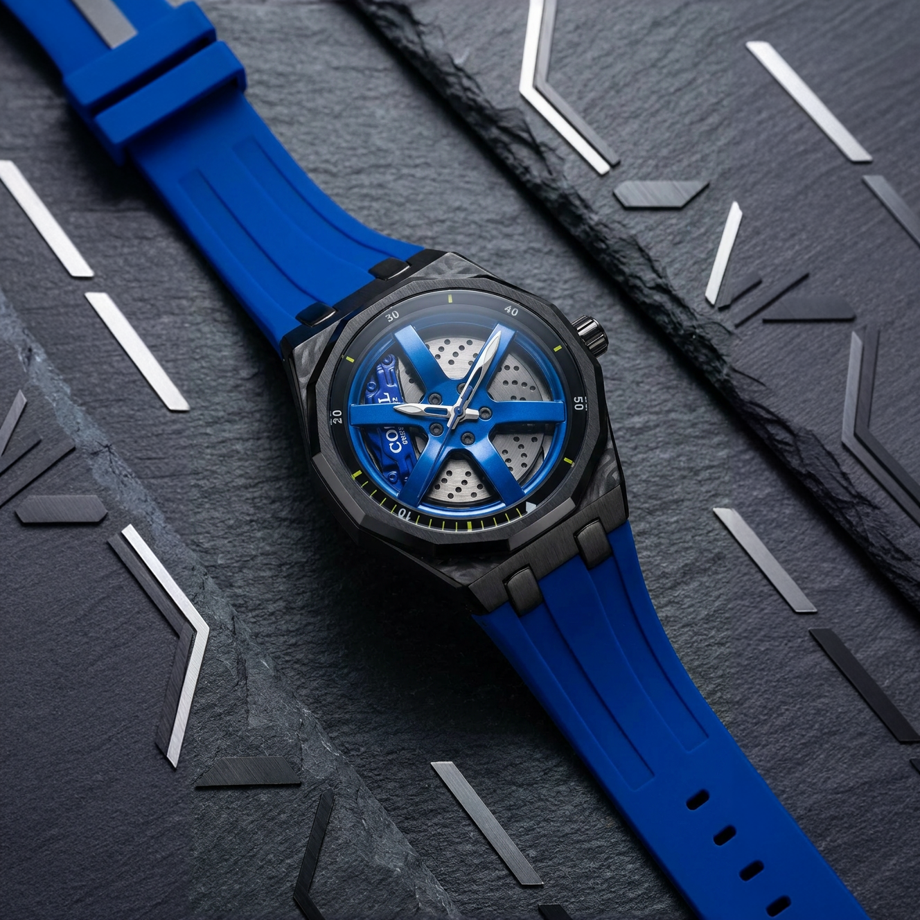 Rotating Wheel Dial with Silicon Strap Watch Collection For Men