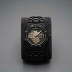 Metallic Skeleton Design Watch for Men