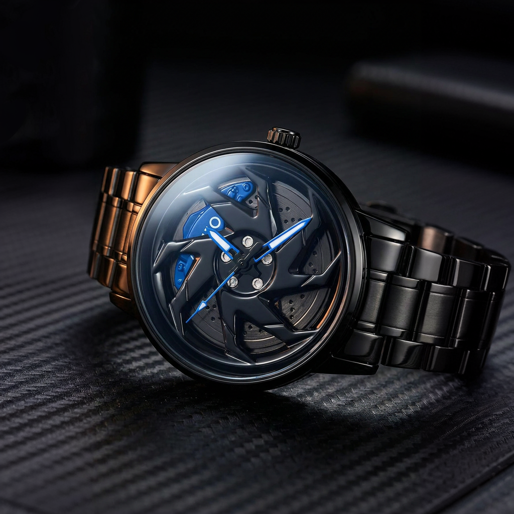 Rotating Wheel Dial Watch Collection For Men