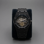 Metallic Skeleton Design Watch for Men