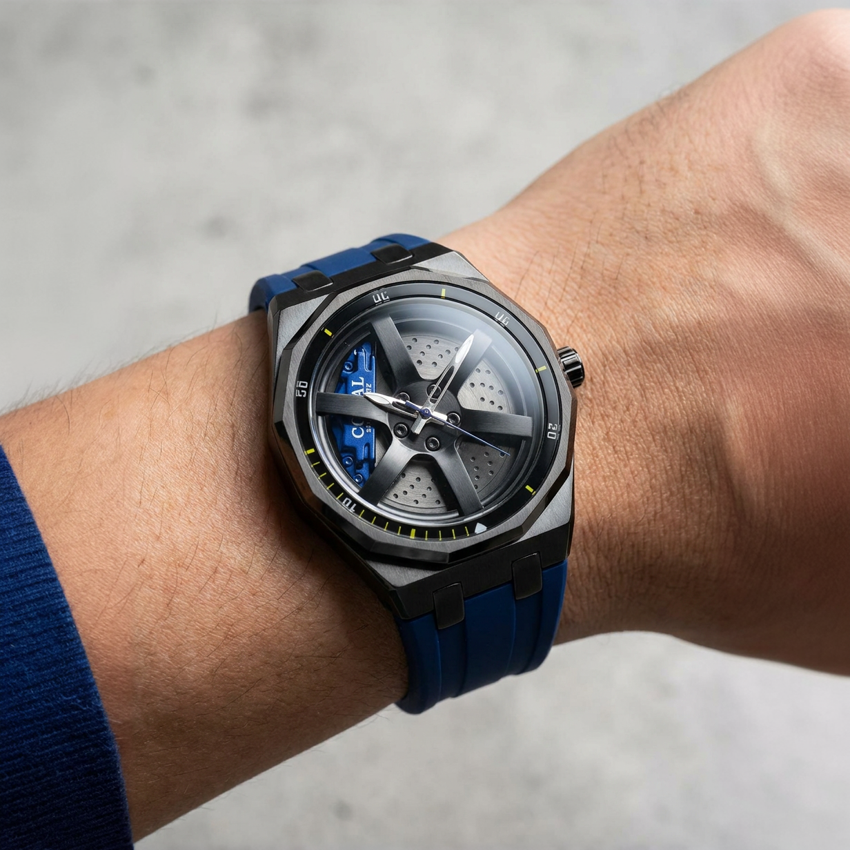 Rotating Wheel Dial with Silicon Strap Watch Collection For Men