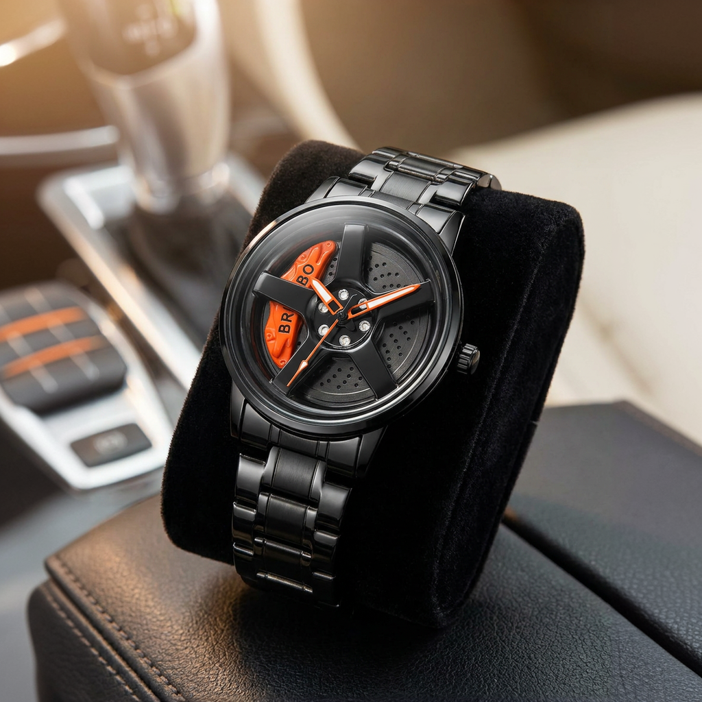 Rotating Wheel Dial Watch Collection For Men