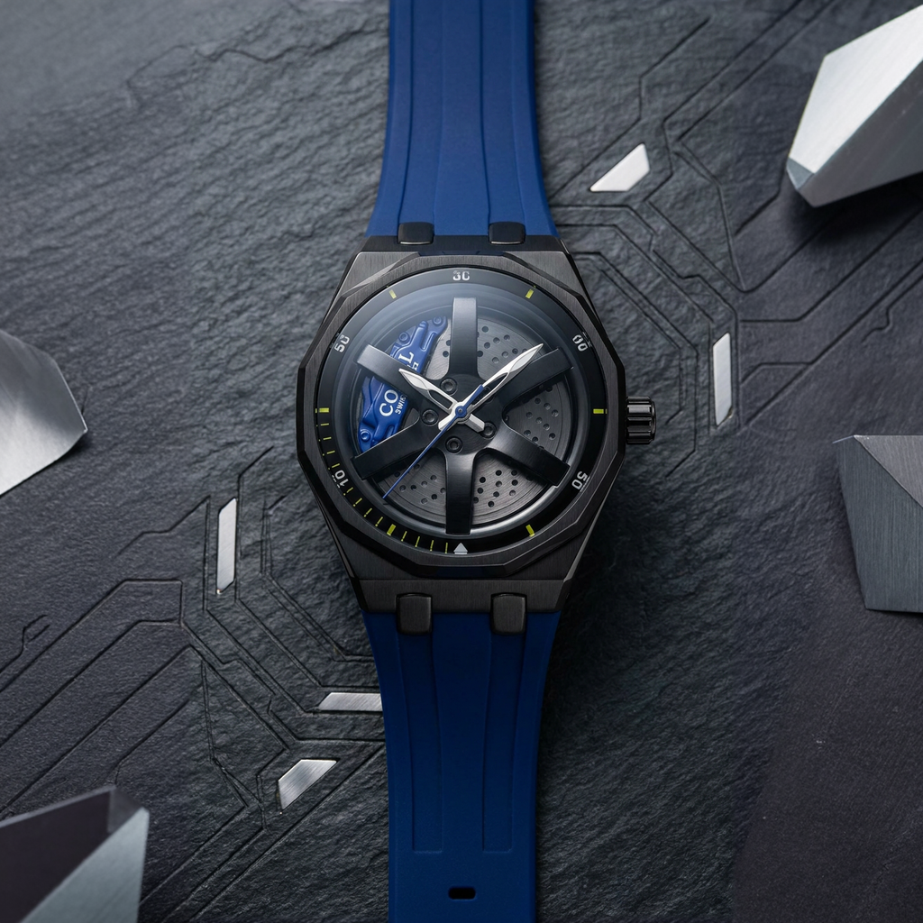 Rotating Wheel Dial with Silicon Strap Watch Collection For Men